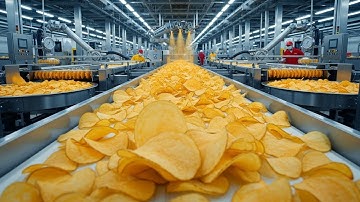 How Potato Chips Are Made in a Modern Factory 🍟 | The Incredible Automated Process