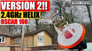 2.4 GHz Dual Feed Helix Antenna For QO100 VERSION 2!!