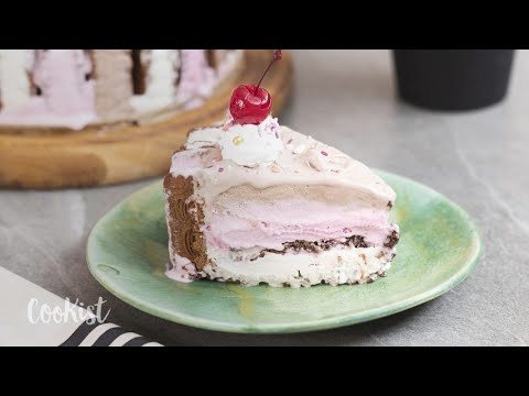 Ice Cream Cake For all the written Recipes go to: https://easypeasycookingwithmaria.com follow me on. 