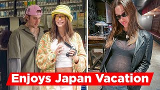 Pregnant Hailey Bieber Enjoys Japan Trip Vacation With Justin Bieber