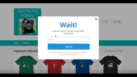 How to Create Exit Pop Ups for Shopify