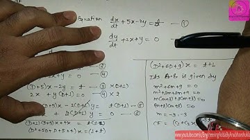 Simultaneous Linear Differential Equation | Differential equation|GATE Mathematics for ECE