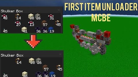 2wt first item unloader prototype for bedrock edition