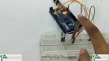 Interfacing of flex sensor with arduino mega