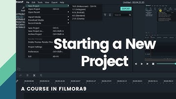 How to Start a new project and import raw video files to Filmora