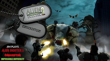 Alien Shooter 2: Conscription - Impossible Difficulty [All Secrets] (Jim Plays)