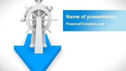 Big Business Captain PowerPoint Template by PoweredTemplate.com