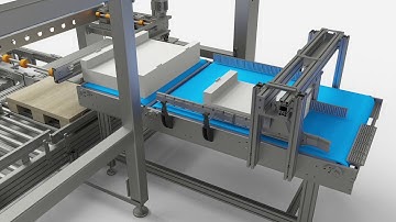 Pallettizzatore con cambio automatico del formato