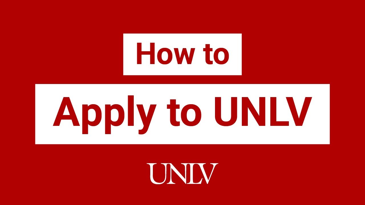 How to Apply to UNLV YouTube