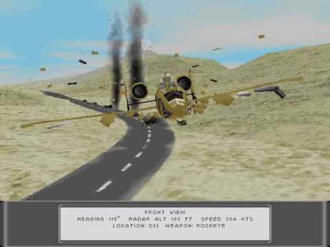 Sierra's Silent Thunder: A-10 Tank Killer II - Gameplay - Gulf - Mission 3: On the Air