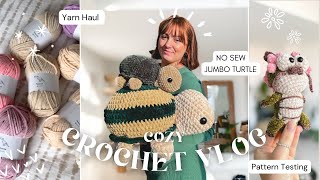 A Week in my Life as a Small Crochet Business Owner  / MASSIVE YARN HAUL (Toucan Yarn, Alize,...)