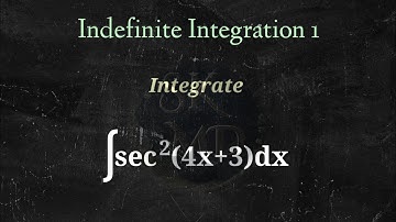 Integrate ∫sec^2(4x+3)dx||#intermaths#indefiniteintegrationclass12 #shorts