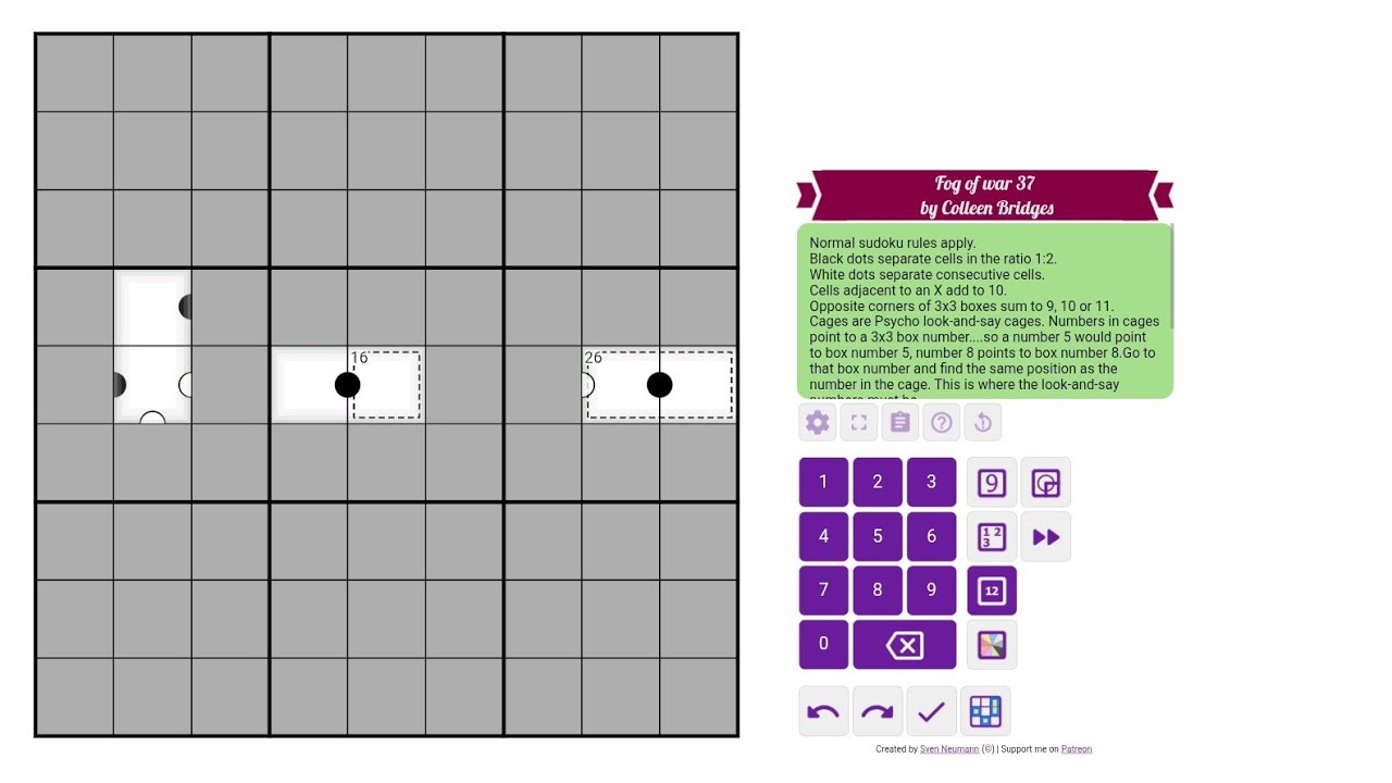 Изучите криптографическое судоку. Туман войны 37