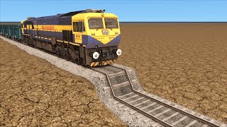 TRAINS RUNNING ON UNFINISHED RAILWAY TRACKS | TRAIN Vs RISKY TRACKS - Train Simulator