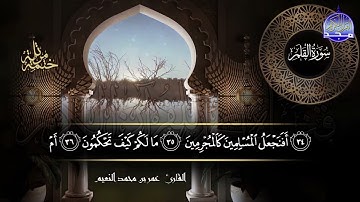 سورة القلم القارئ عمر بن محمد النعيم