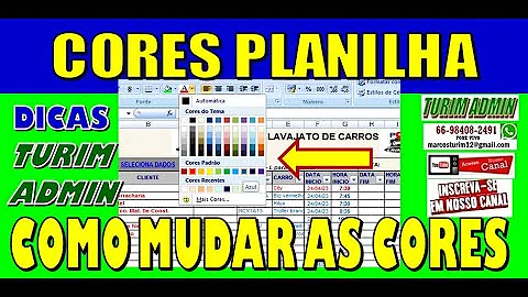 Como alterar as guias do Excel?