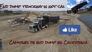 Field work in nor cal! End dump trucking