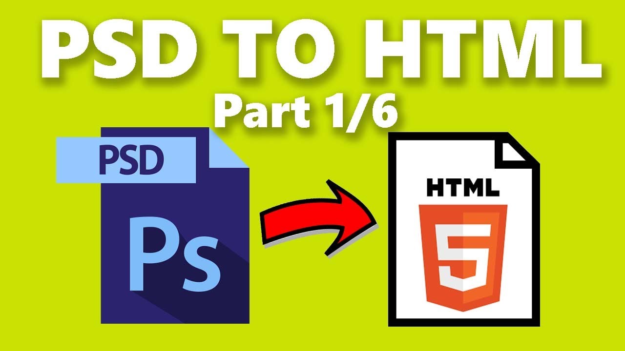 หนังสือ html  Update New  How to Convert Photoshop PSD to HTML code - Part 1/6