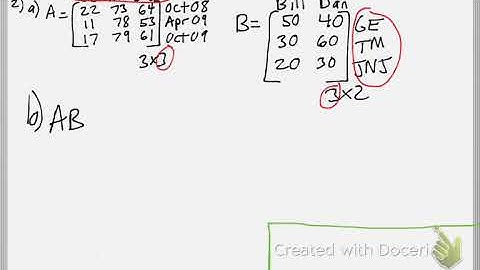 Math 111 : 10.4 part 2 #2 (Precalculus Tutorial : Matrix Multiplication Word Problems)