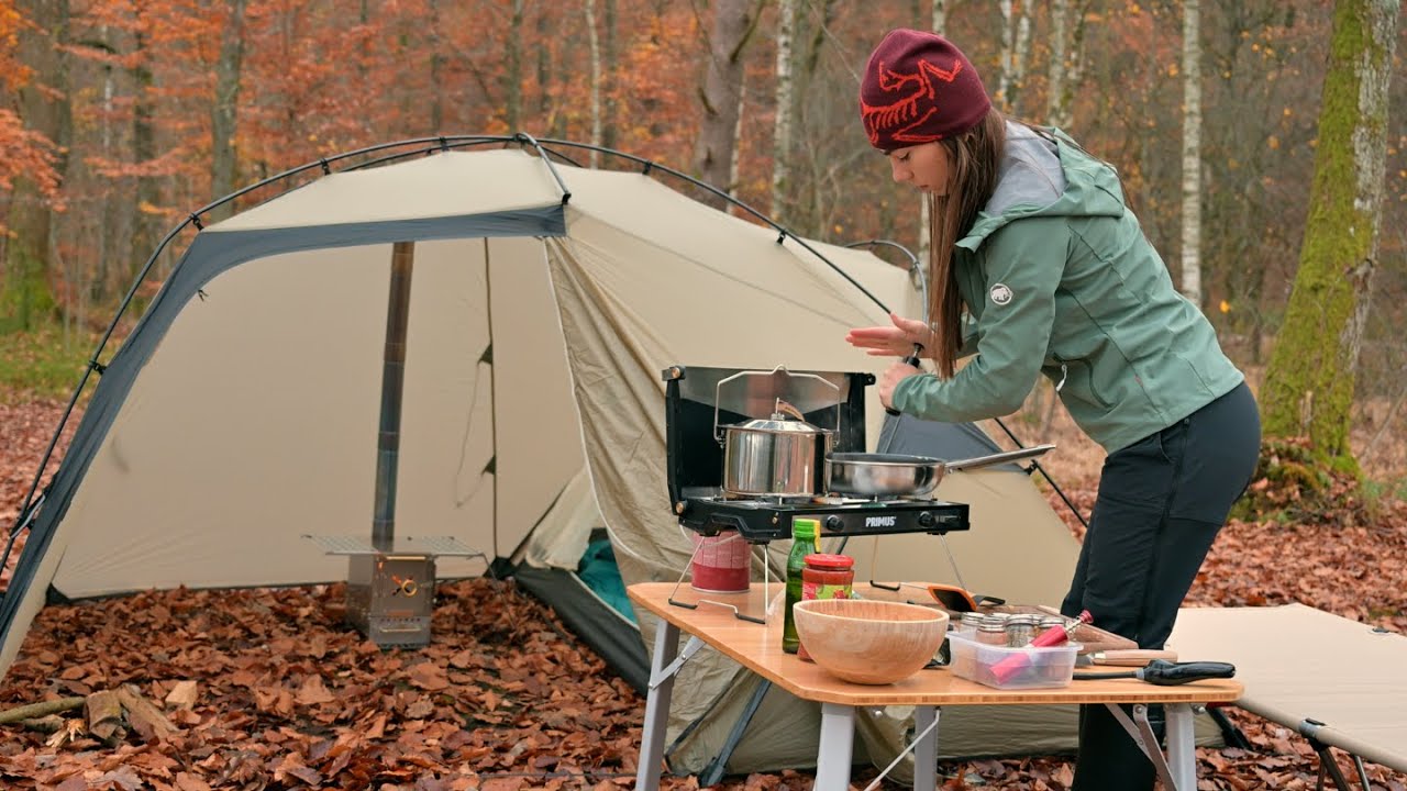 Hot Tent Camping in Sweden – Cozy Night in the Wilderness