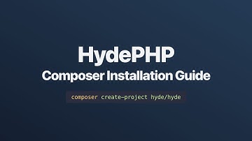 HydePHP - Composer Installation Guide