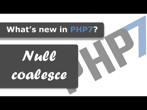 More question marks! - Null coalesce - What's new in PHP7?