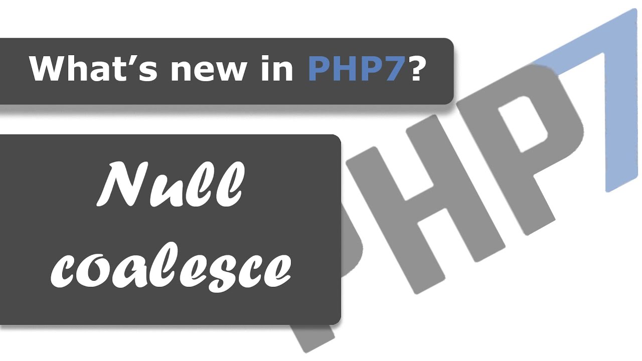 More question marks! - Null coalesce - What's new in PHP7? java sdk