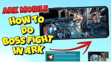 How To Do Boss Fight In TEK CAVE  ARK Ultimate Mobile Edition Noob 🎉  ACCESS TEK CAVE (ALPHA) PORTAL