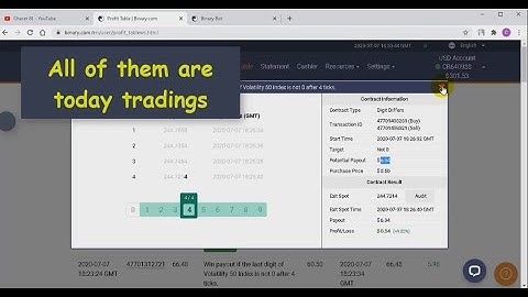 Hit&Run Binary Differ Bot Real Binary Account Performance