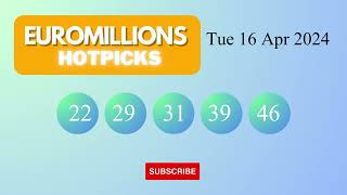 EuroMillionsHotPicks Draw Results on Tue 16 Apr 2024 The National Lottery UK