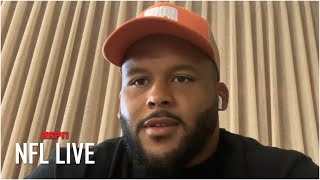 Rams defensive star aaron donald joins the show to discuss his
continued dominance in nfl. he opens up on being discussed as possibly
one of best def...