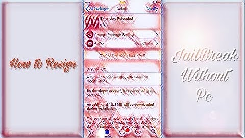 How to resign jailbreak without computer