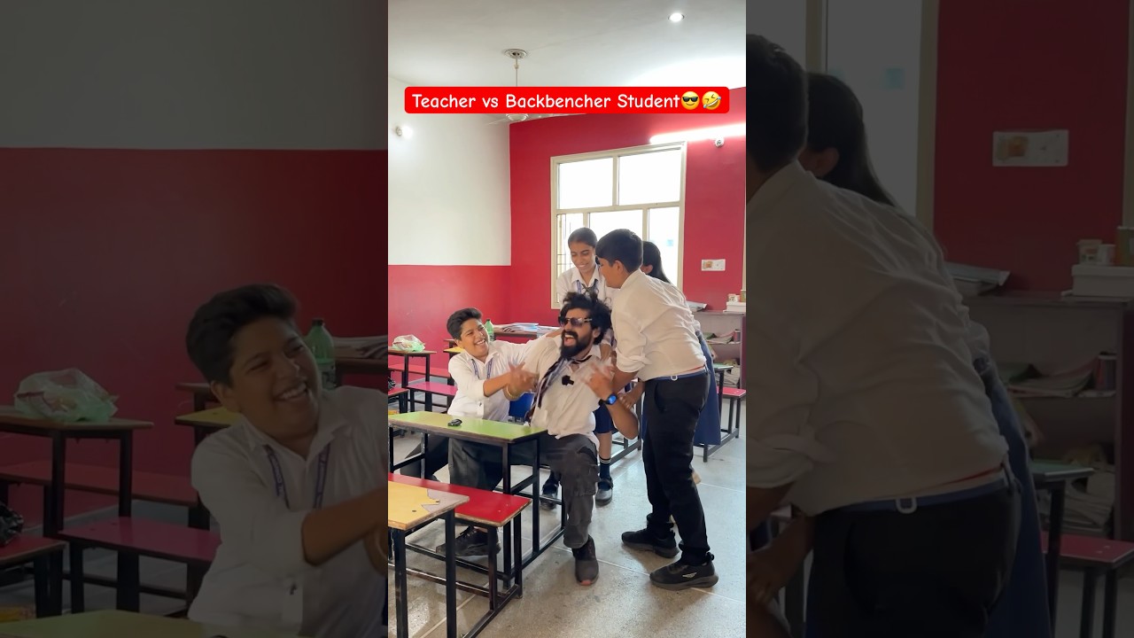 Teacher vs Backbencher Student 🤣 #shorts #teratrigun #comedyvideos #schoolcomedy #schoolshorts