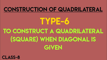 Construct a square, each of whose diagonals measure 5.8cm
