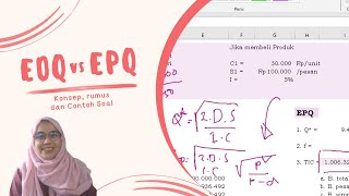 [Inventory | Persediaan] Perbandingan model EOQ dan EPQ beserta inventory behavior & contoh soal