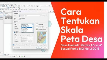05. Cara Menentukan Skala Peta Desa Sesuai Perka BIG | Tutorial ArcMap (A0 vs A1)