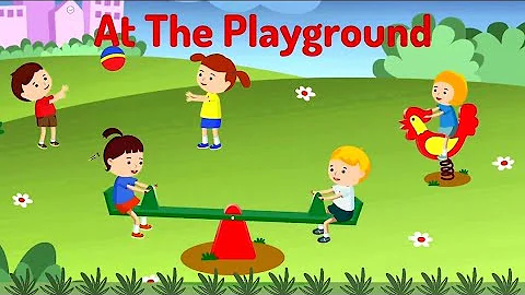 AT THE PLAYGROUND- kids vocabulary-learn English for kids- English educational video