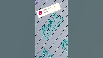 Name Mohit in cursive writing #shortyt #handwriting #cursive #calligraphy #trending #how #viral #art