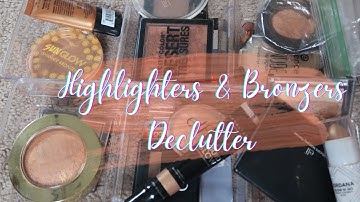 HIGHLIGHTERS, BRONZERS & FACE PALETTE COLLECTION & DECLUTTER