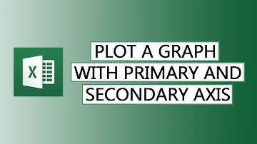 How to plot a graph with primary and secondary axis in 90 seconds in Excel