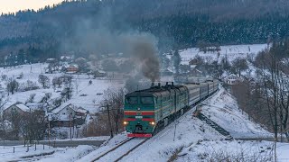 🚆Видео тепловоза  на лоевском подъёме в 22 тысячных | Diesel locomotive is climbing up to Loyeva