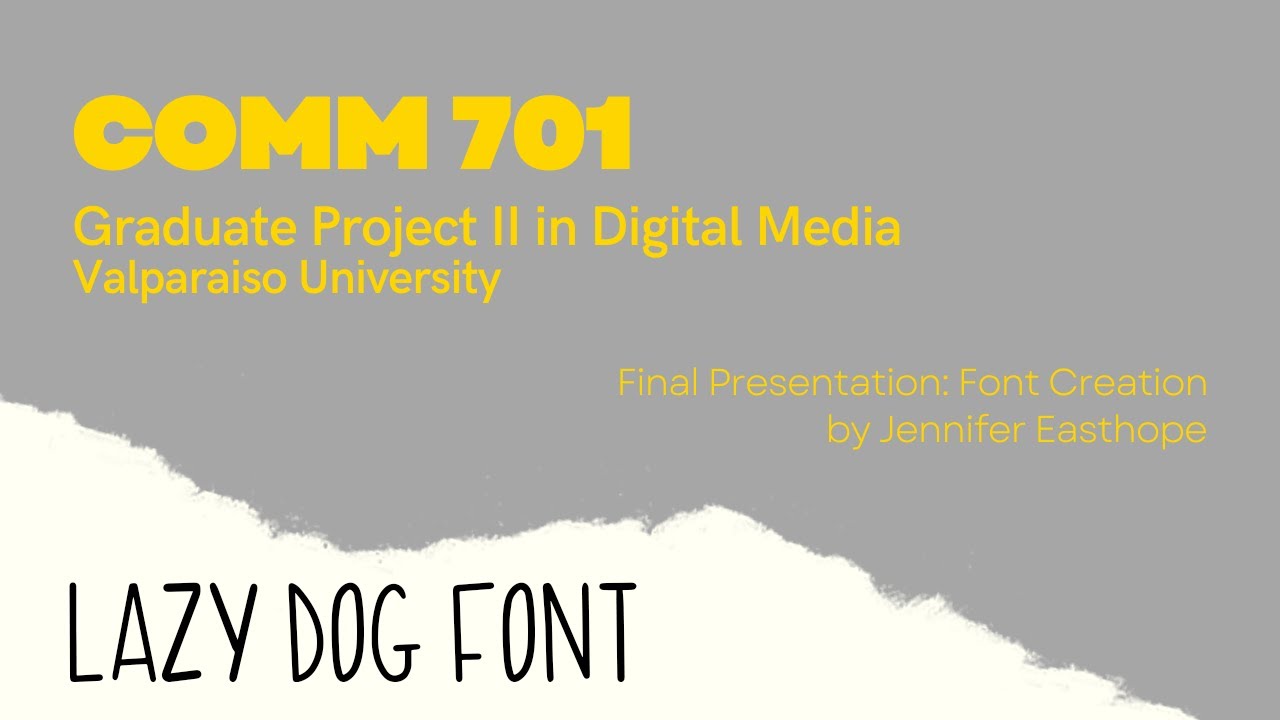 Font Creation: Presentation for Final Project - YouTube