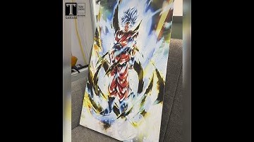 [Product] Tranh Canvas tràn viền Anime DragonBall Songoku SSJ Blue | T-Canvas Hải Phòng