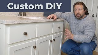 DIY Custom Bathroom Vanity Build   Part 2 Doors &amp; Drawers