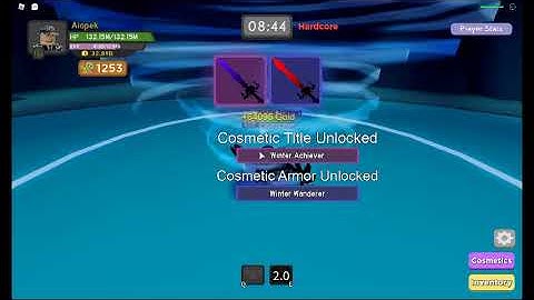 Pulling the Winter Outpost Cosmetic in Dungeon Quest on Roblox