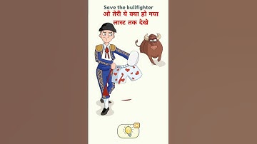 Dop 2 delete one part level 28 Save the bullfighter #dop2 #dop3 #gaming #dop #funny #puzzle#gameplay