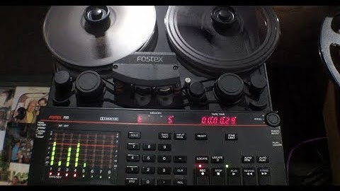ANALOGUE TAPE in a DIGITAL AGE part 3: Fostex R8 in action