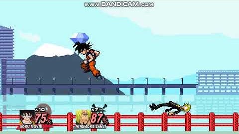 SSF2 Mods Goku Movie Patch Showcase#2 Goku Movie Patch VS Vinsmoke Sanji