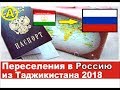 Переселения в Россию из Таджикистана получили 1700 граждан / 2018