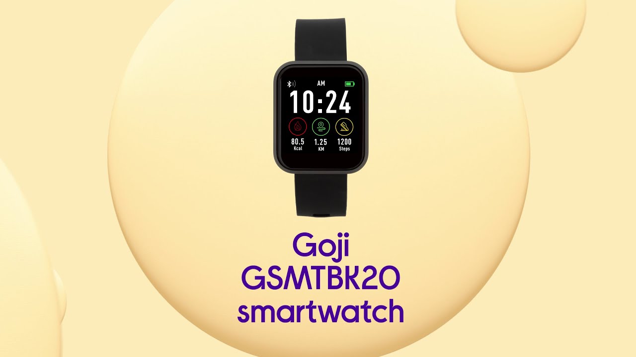 data sikkerhedsstillelse Skinne Goji GSMTBK20 Smart Watch - Black, Medium | Product Overview | Currys PC  World - YouTube
